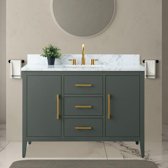48'' Single Bathroom Vanity with Engineered Marble Top