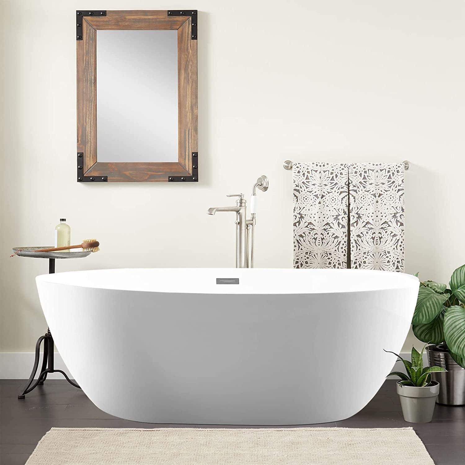 Freestanding Soaking Acrylic Bathtub