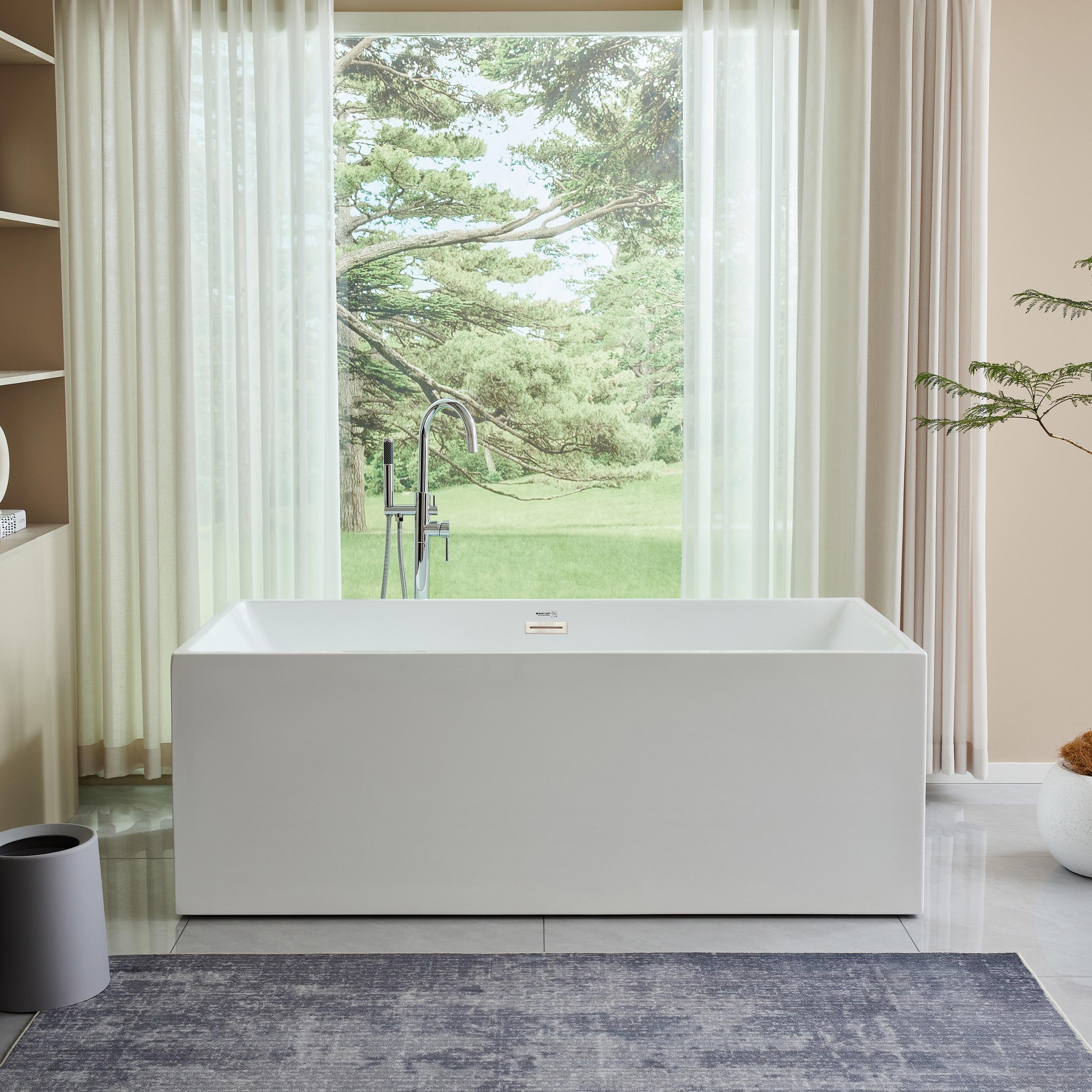 Chloe 59" x 30" Freestanding Soaking Bathtub