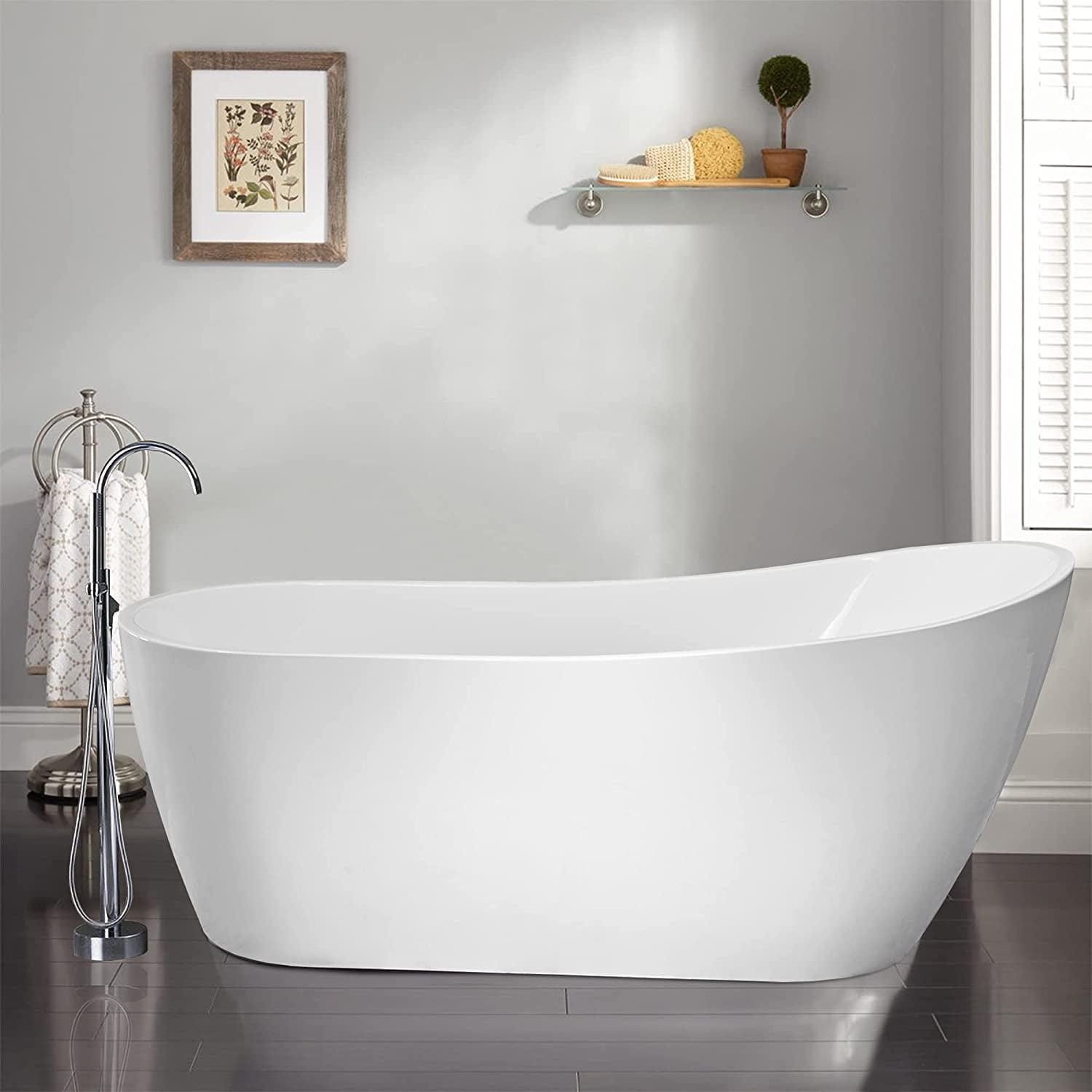 Amara Acrylic Freestanding Soaking Bathtub