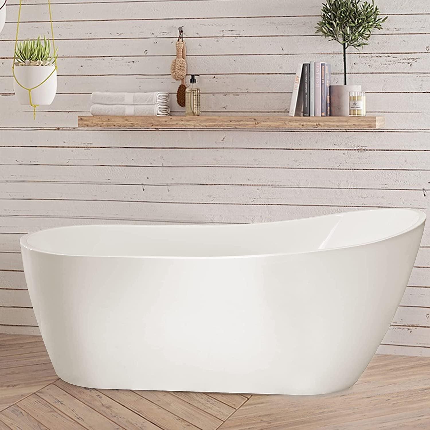 Amara Acrylic Freestanding Soaking Bathtub