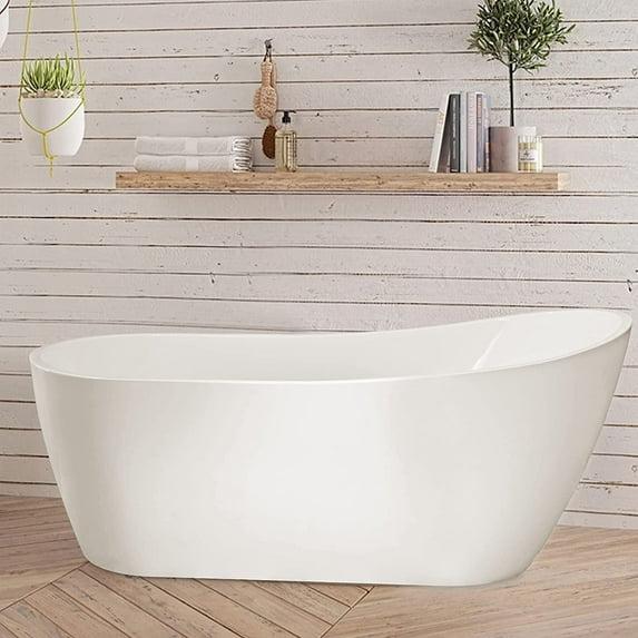 Vanity Art Amara Acrylic Freestanding Soaking Bathtub VA6904-S-IO
