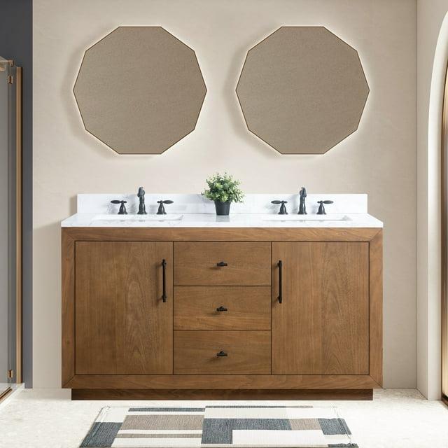 60" Double Bathroom Vanity Set with Top