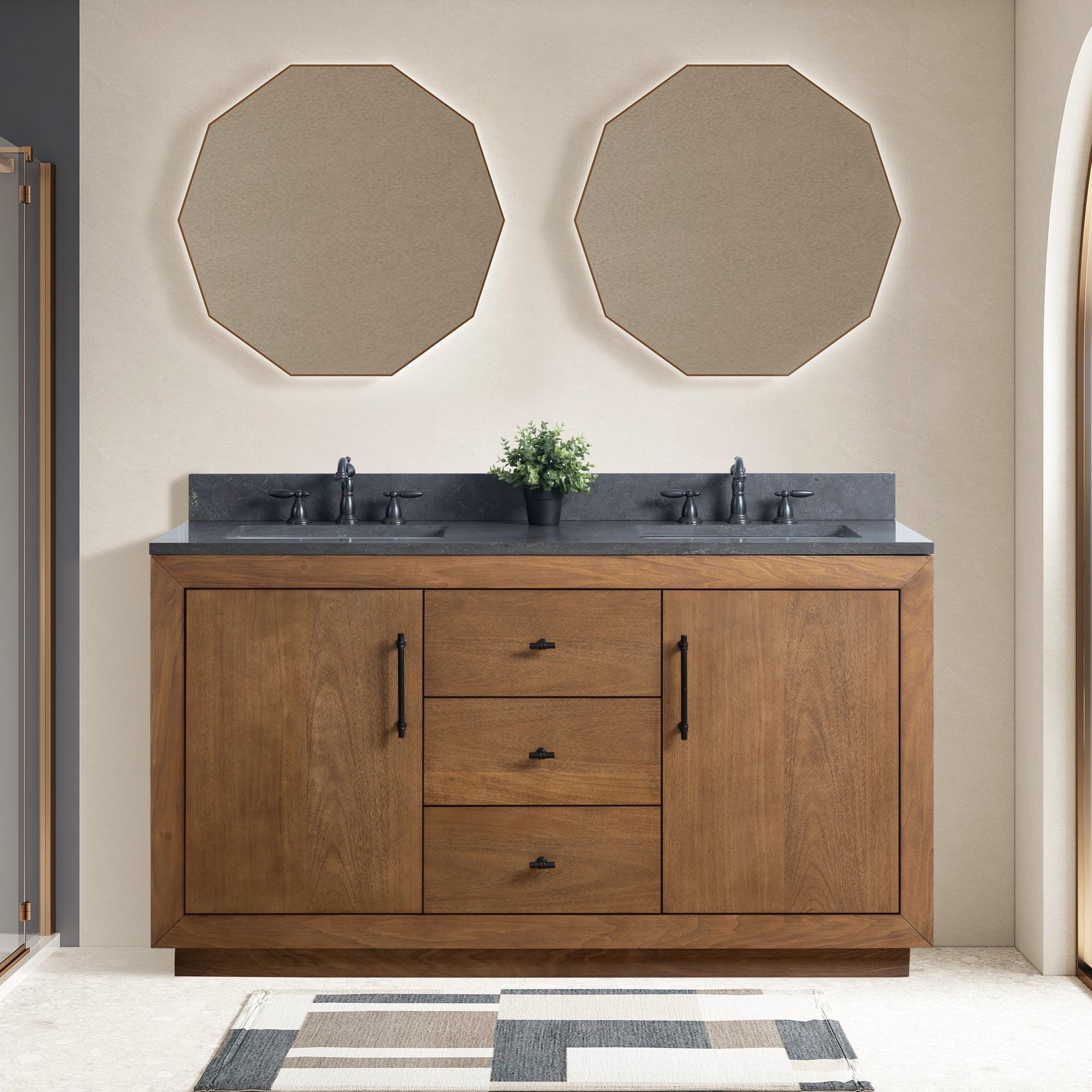 60" Double Bathroom Vanity Set with Top