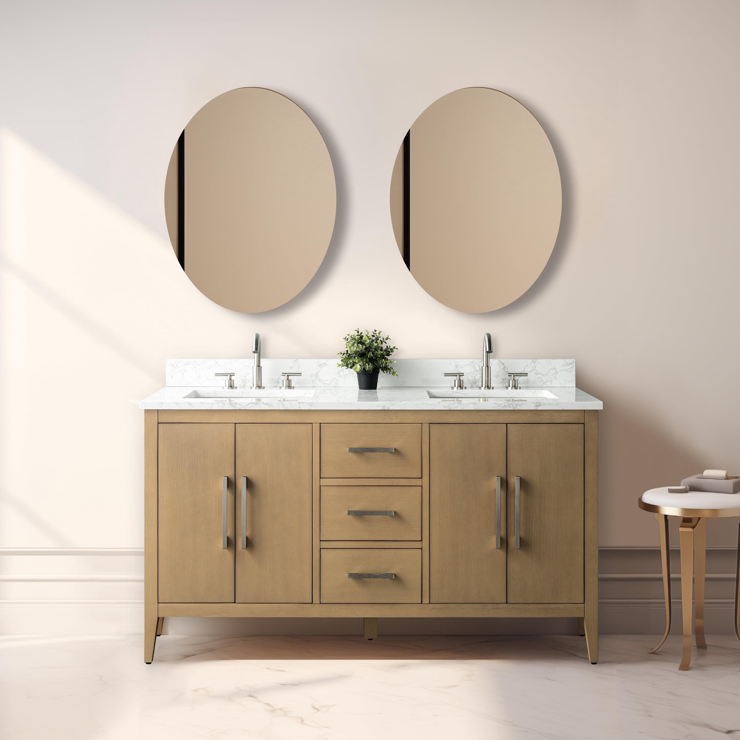 Vanity Art 60" Double Bathroom Vanity Set