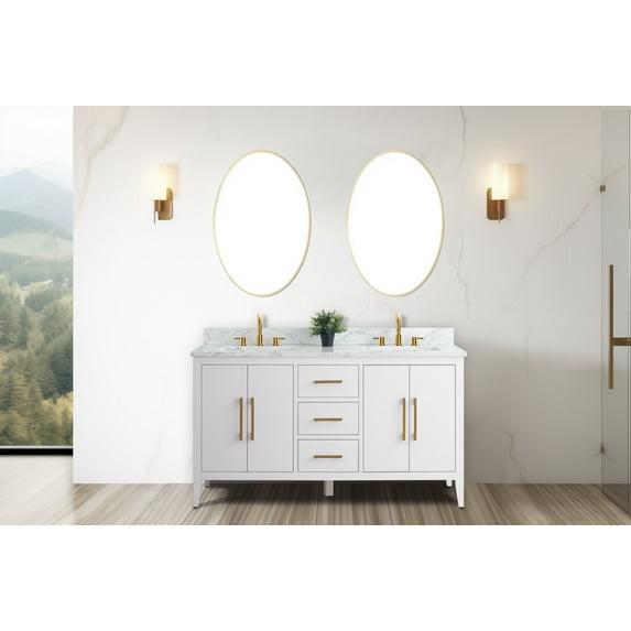 Vanity Art 60" Double Bathroom Vanity Set