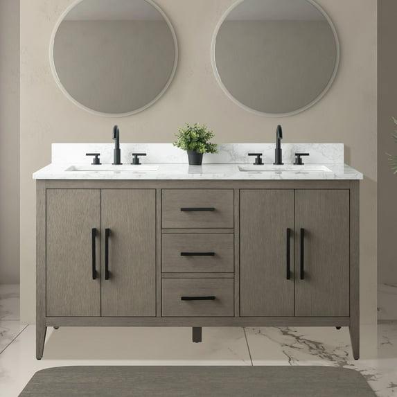 60" Double Bathroom Vanity Set