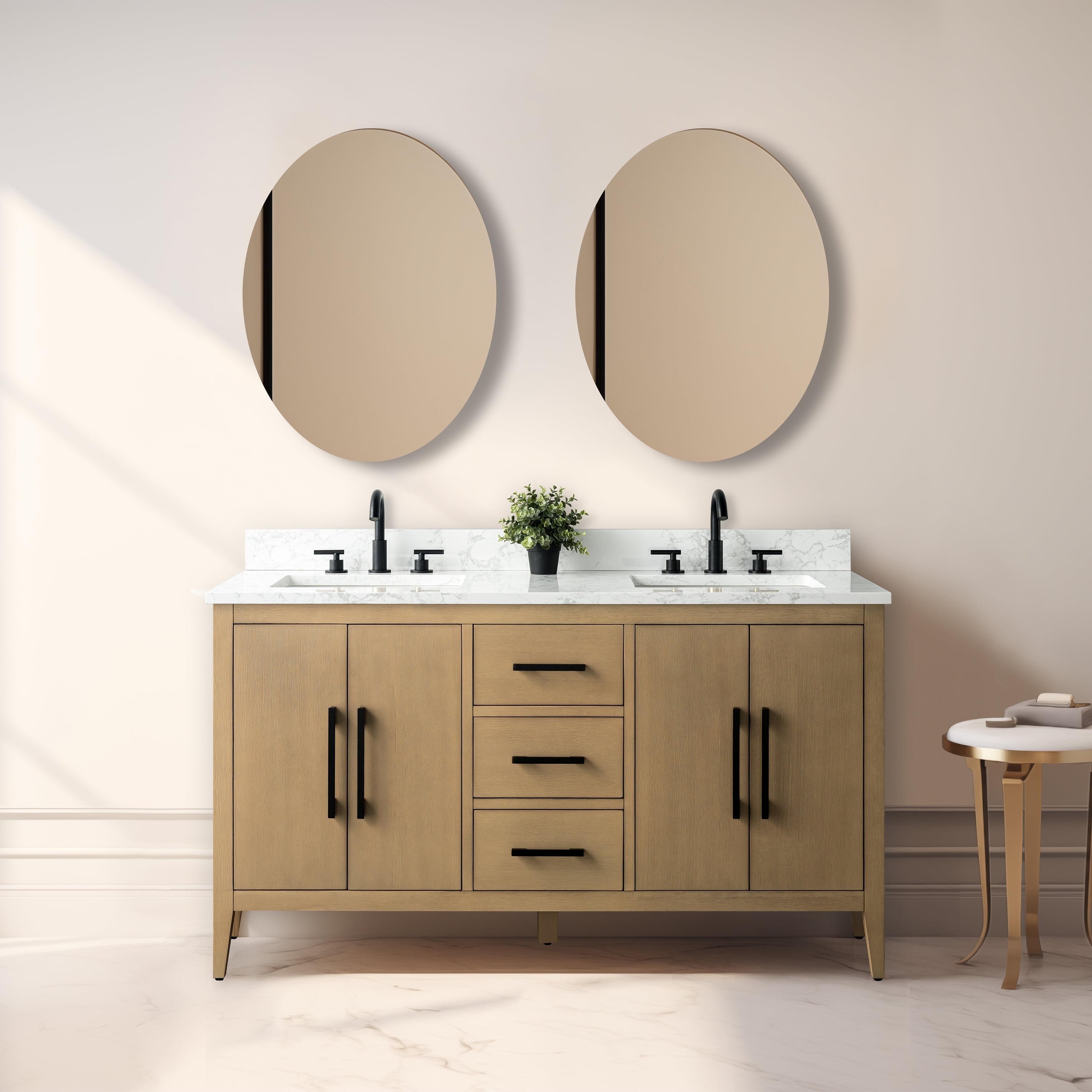 60" Double Bathroom Vanity Set