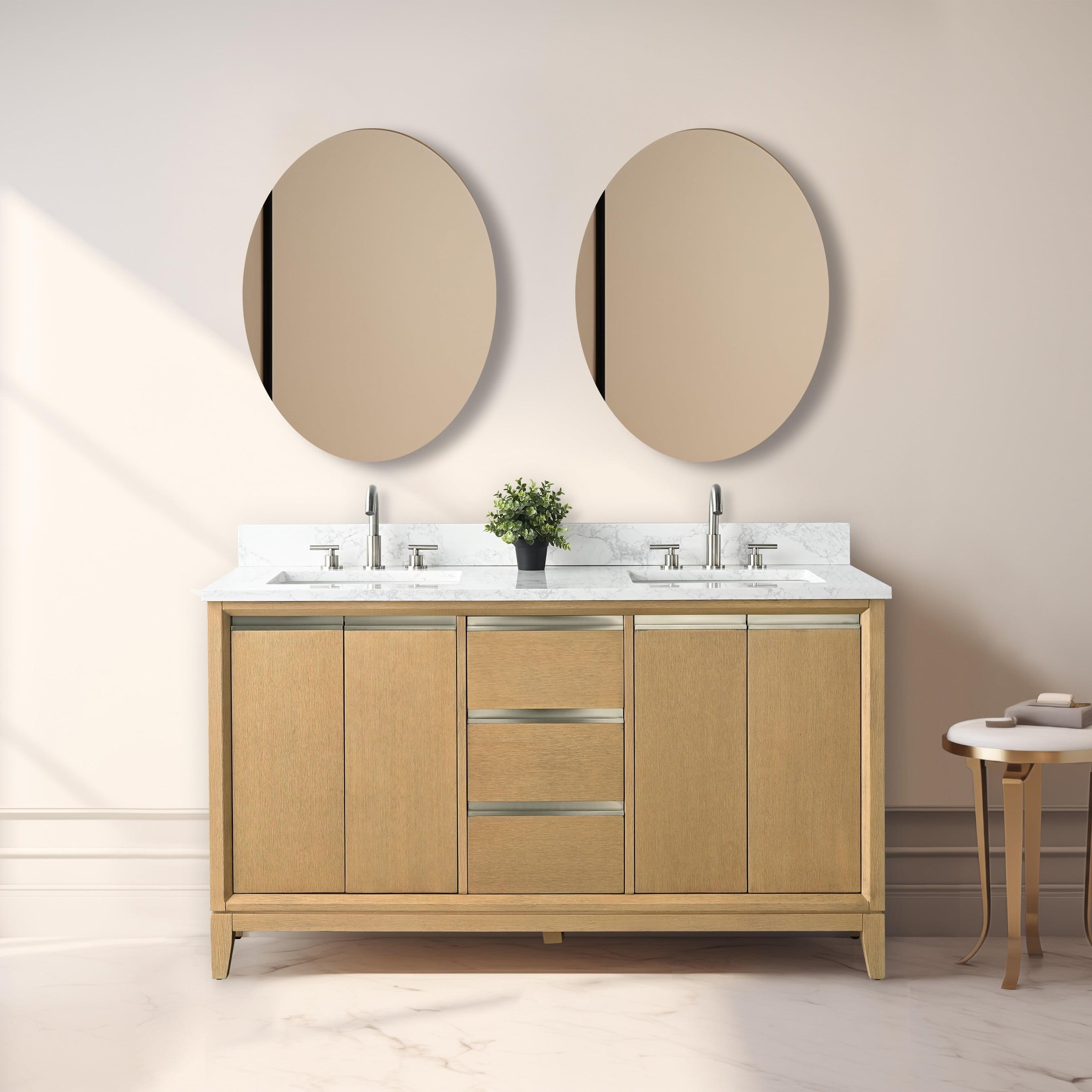 60 Double Bathroom Vanity with Top