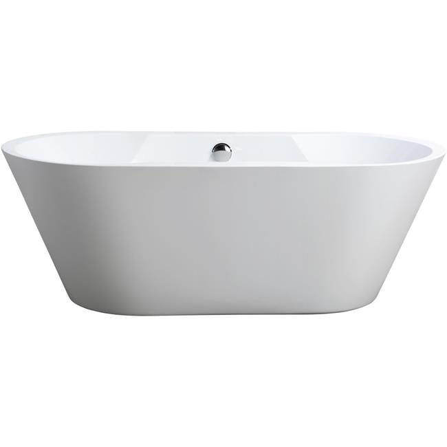 67" x 32" Freestanding Soaking Bathtub