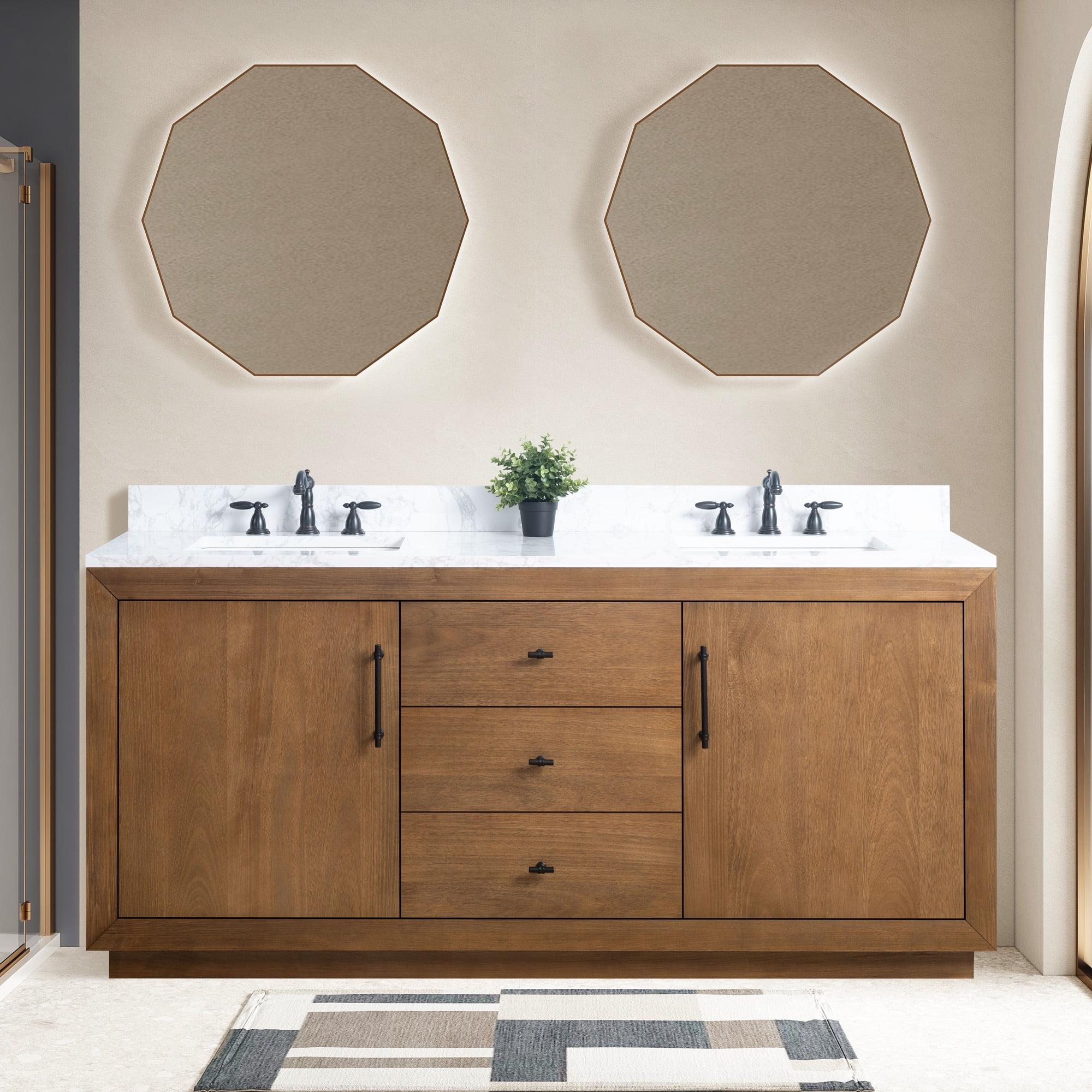72" Free Standing Double Bathroom Vanity