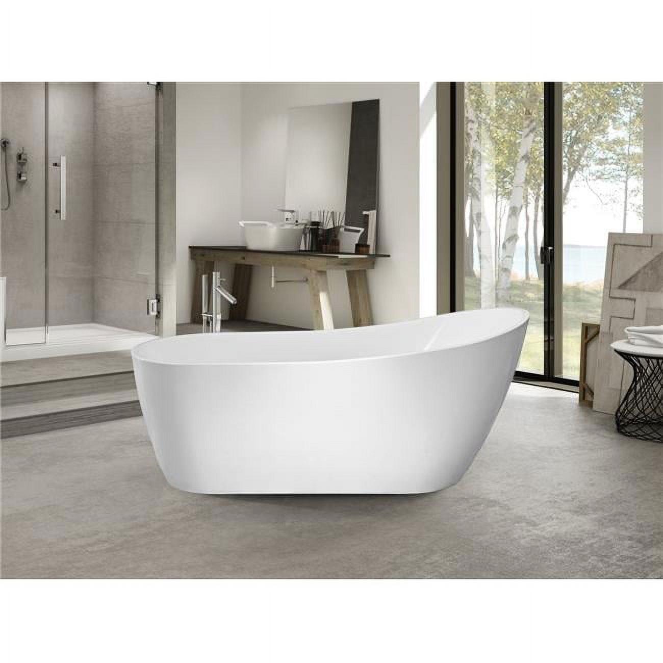 Amara Acrylic Freestanding Soaking Bathtub