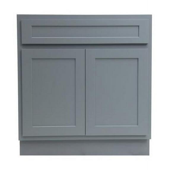 Vanity Art VA4039G Vanity Cabinet with Knockdown, Gray - 39 x 21 x 32.5 in.