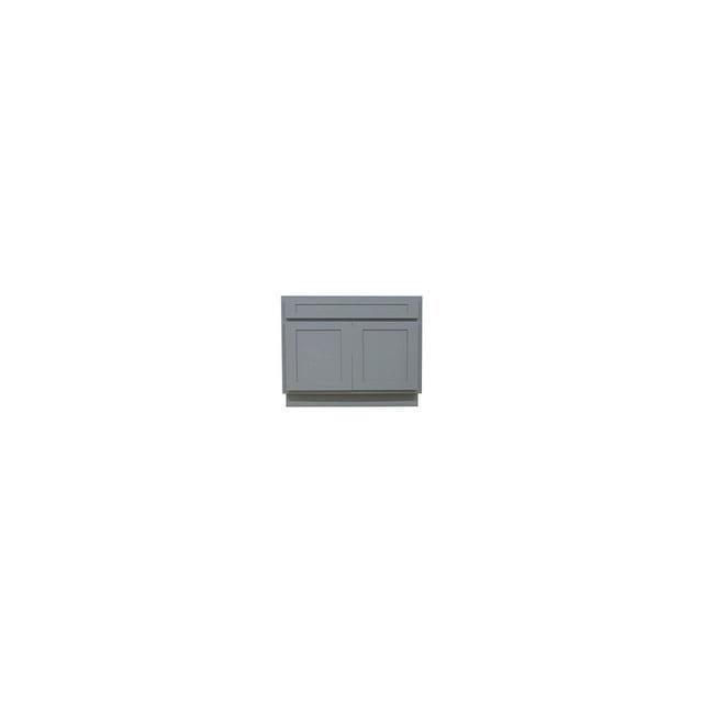 Vanity Art VA4039G Vanity Cabinet with Knockdown, Gray - 39 x 21 x 32.5 in.