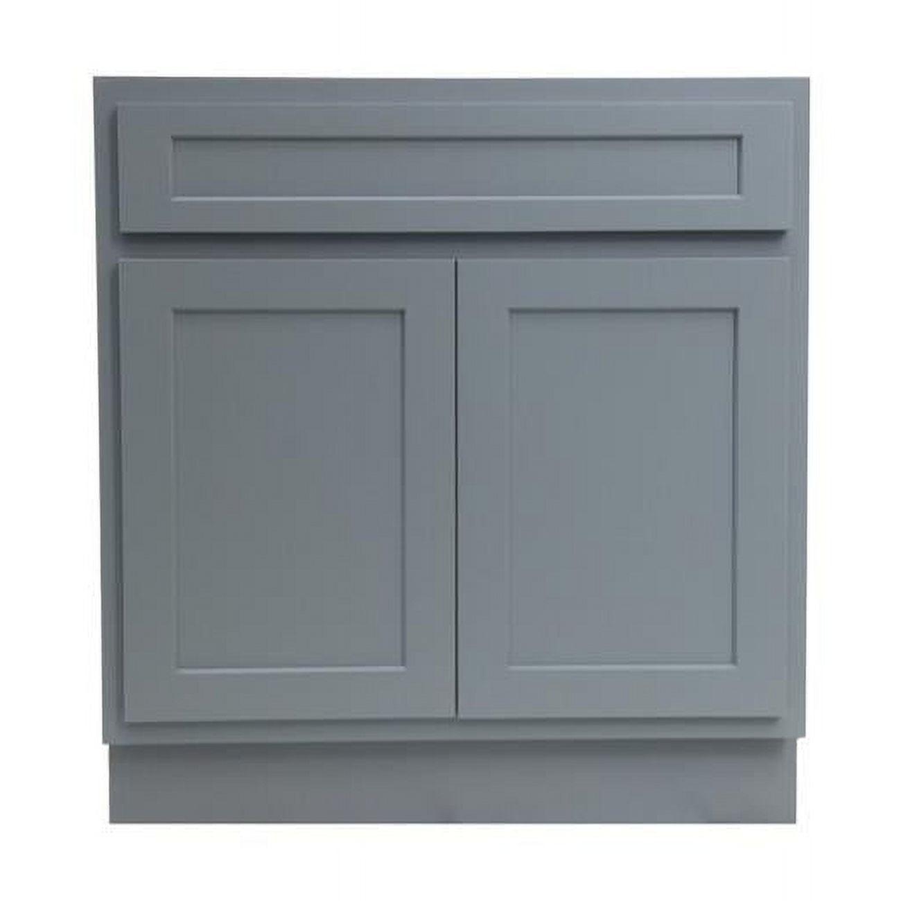 Vanity Art  Vanity Cabinet with Knockdown, Gray - 39 x 21 x 32.5 in.