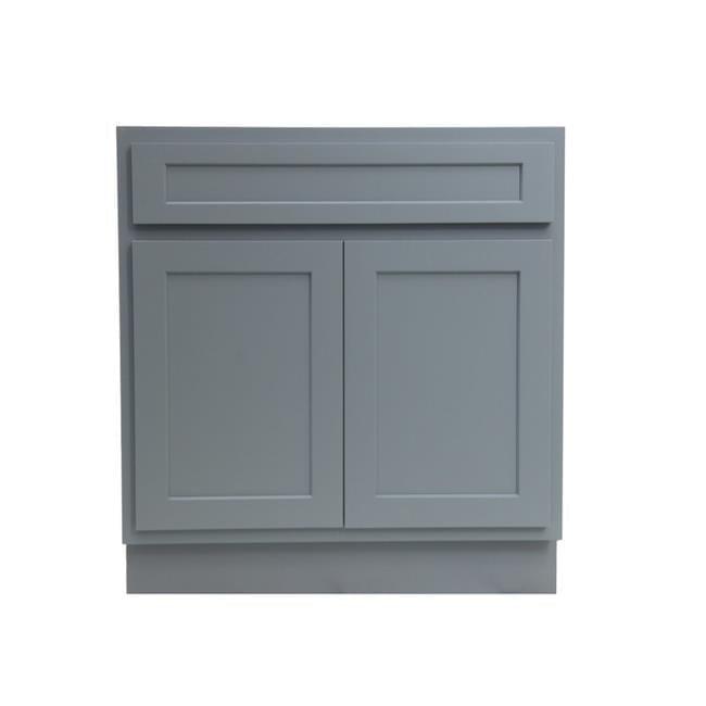 Vanity Art VA4039G Vanity Cabinet with Knockdown, Gray - 39 x 21 x 32.5 in.
