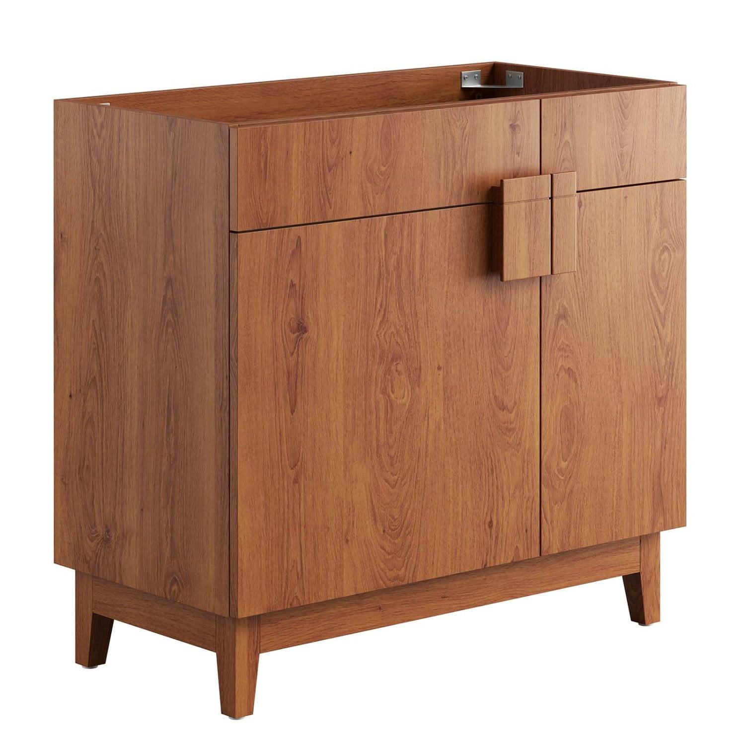 Miles Walnut 36'' Single Bathroom Vanity Cabinet