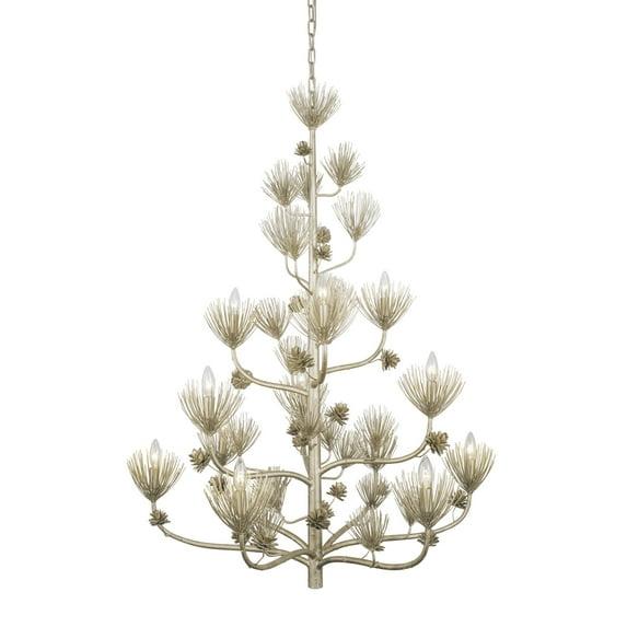 12 - Light Dimmable Tiered Chandelier