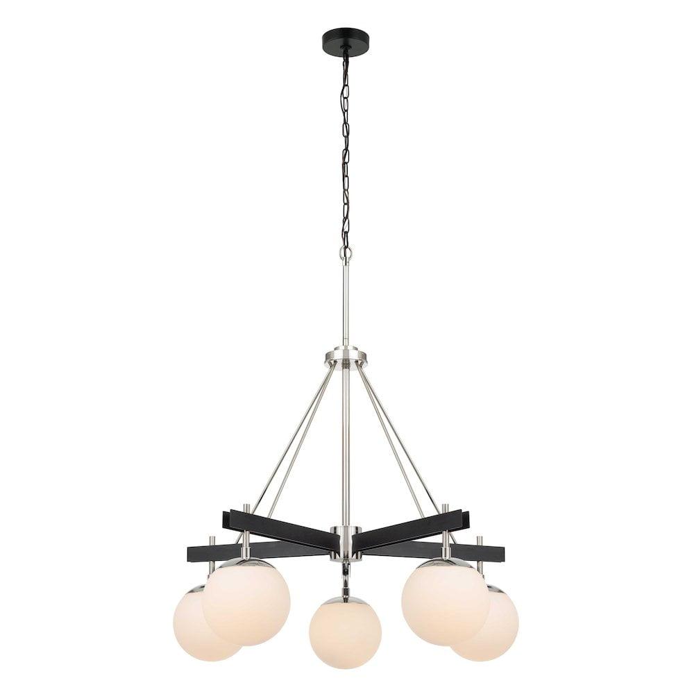 5 - Light Wagon Wheel Chandelier