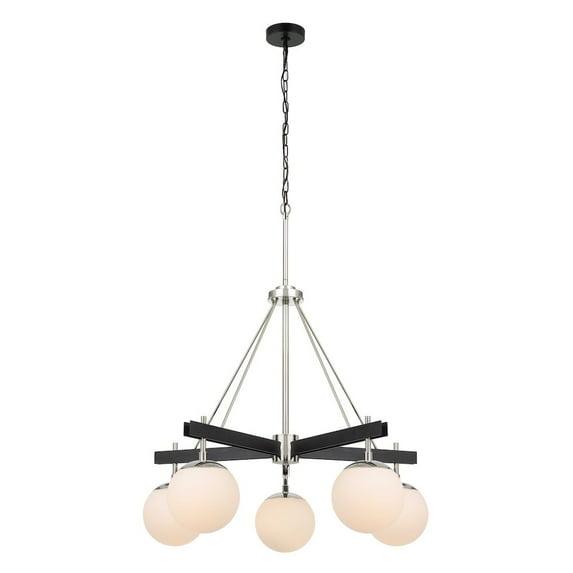 5 - Light Wagon Wheel Chandelier