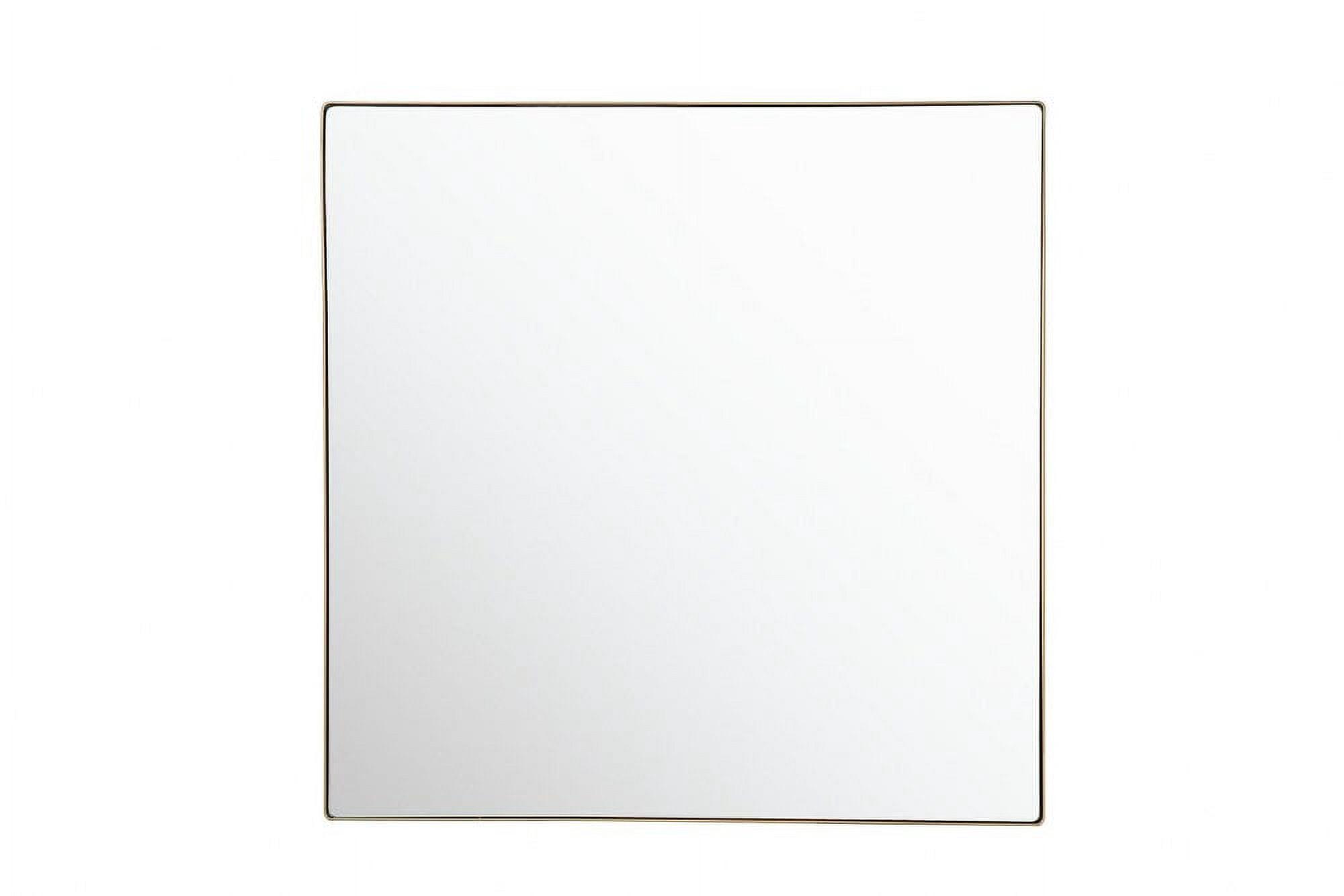Silerton Metal Square Mirror