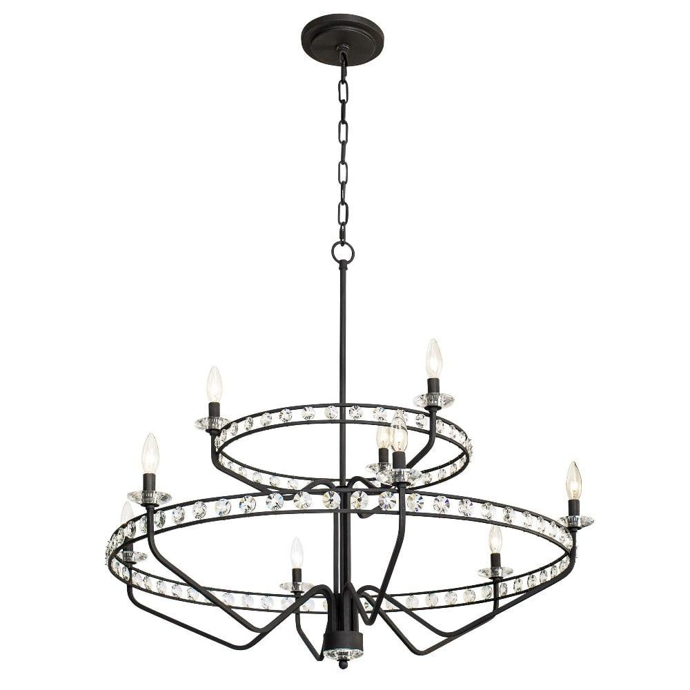 9 - Light Dimmable Geometric Chandelier