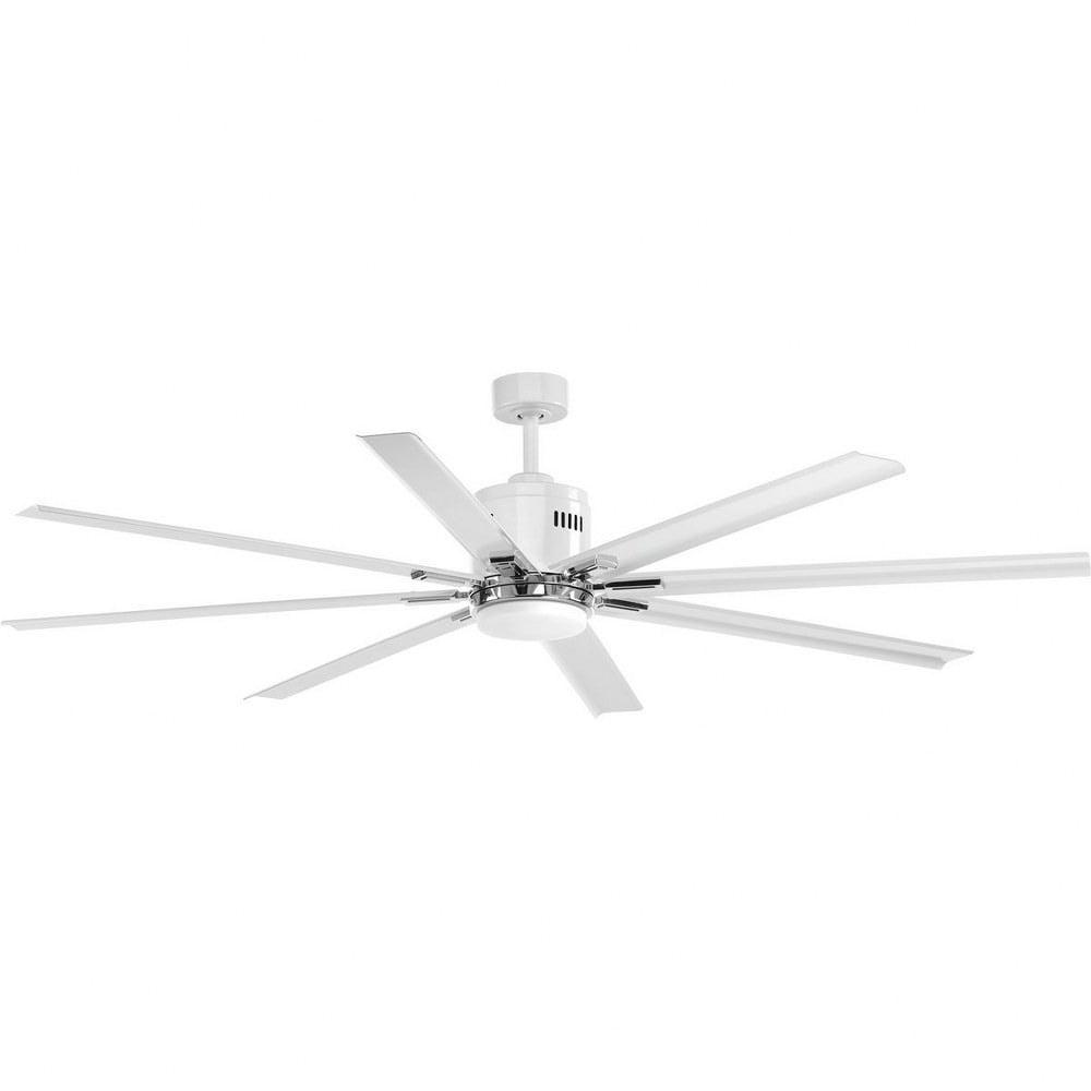 Progress Lighting Vast 72 Vast 72" 8 Blade Indoor / Outdoor Ceiling Fan - White