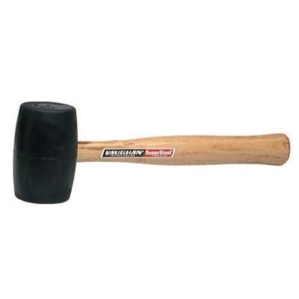 Vaughan 20 oz Black Rubber Mallet with Hardwood Handle