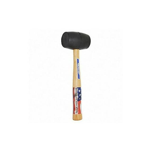 Vaughan 20 oz Black Solid Rubber Mallet