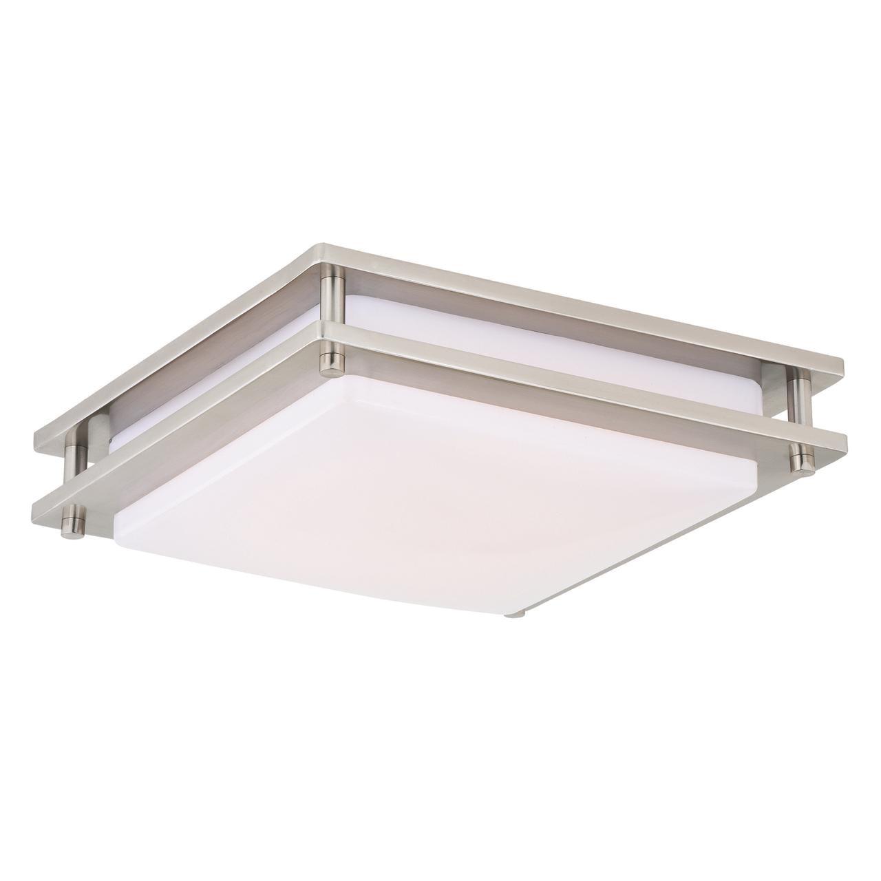 Vaxcel Horizon 1 - Light Flush Mount in  Satin Nickel