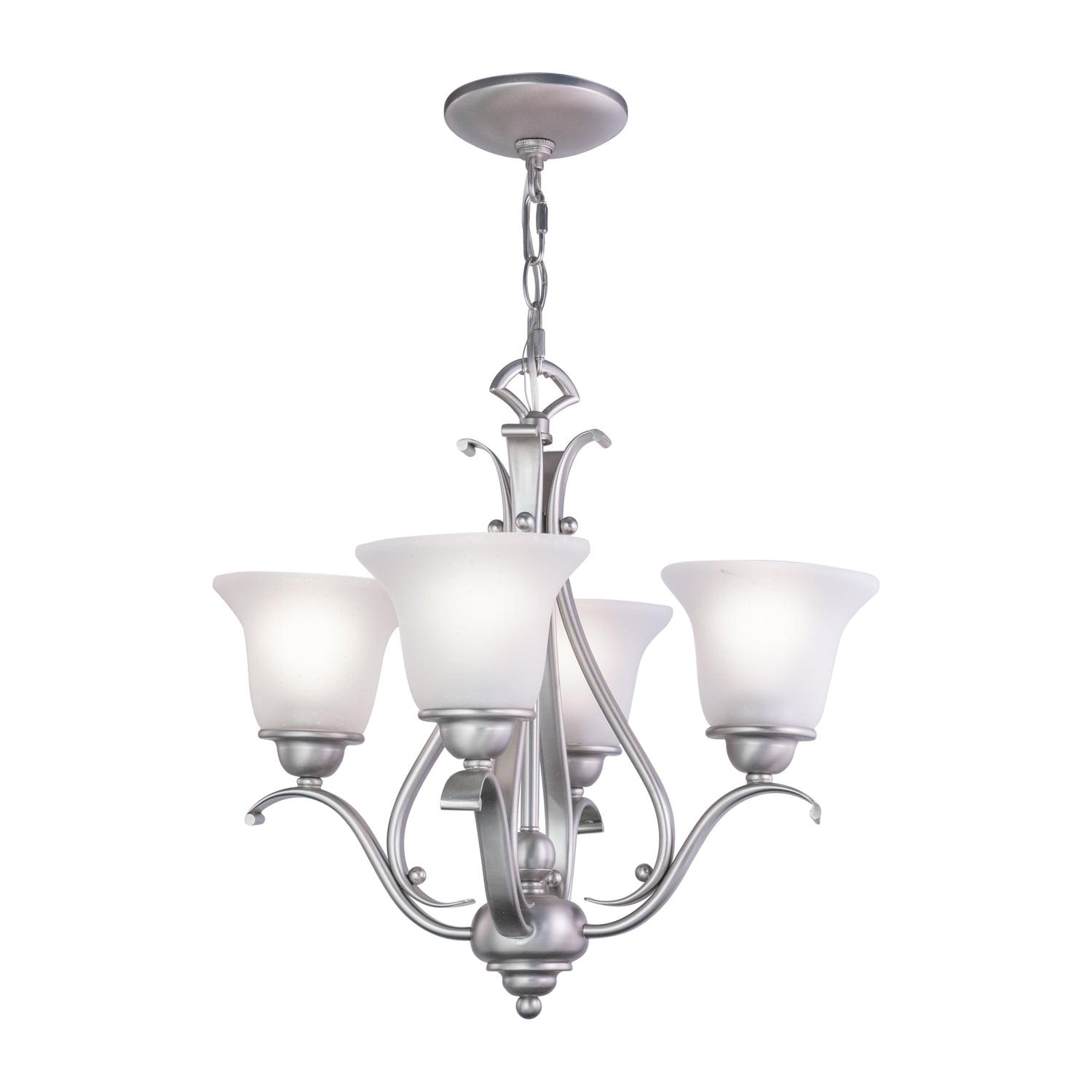 Vaxcel Monrovia 4 - Light Chandelier in  Brushed Nickel