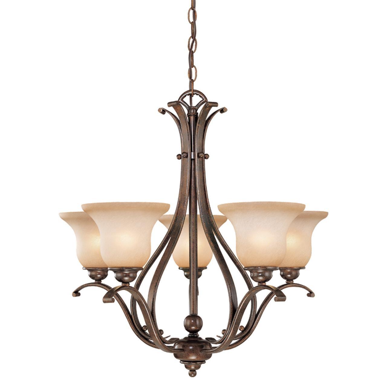 Vaxcel Monrovia 5 - Light Chandelier in  Royal Bronze