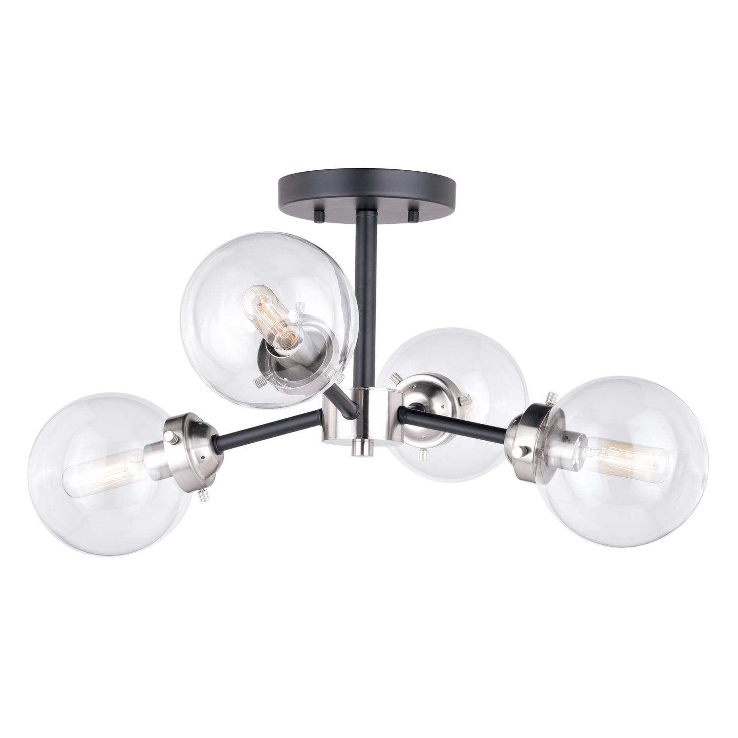 Vaxcel Orbit 4 - Light Flush Mount in  Satin Nickel