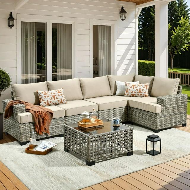Lark Manor™ Carolle 6 - Person Outdoor Seating Group With Cushions