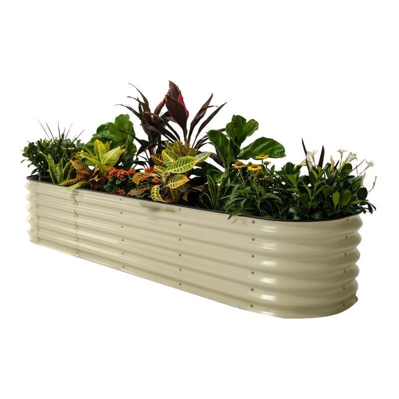 17" Tall 9 In 1 Modular Metal Outdoor Raised Garden Bed