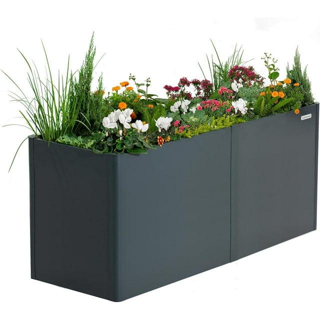 Vego Garden Modern 32" Tall Metal Outdoor Long Planter Box