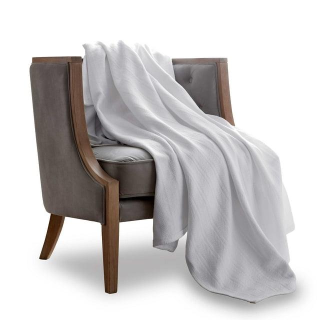 Vellux Vellux 100% Cotton Blanket - Soft, Breathable, Cozy & Lightweight Thermal Blanket  All-Season Blanket Perfect for Layering Bed, Couch & Sofa - Hotel Quality