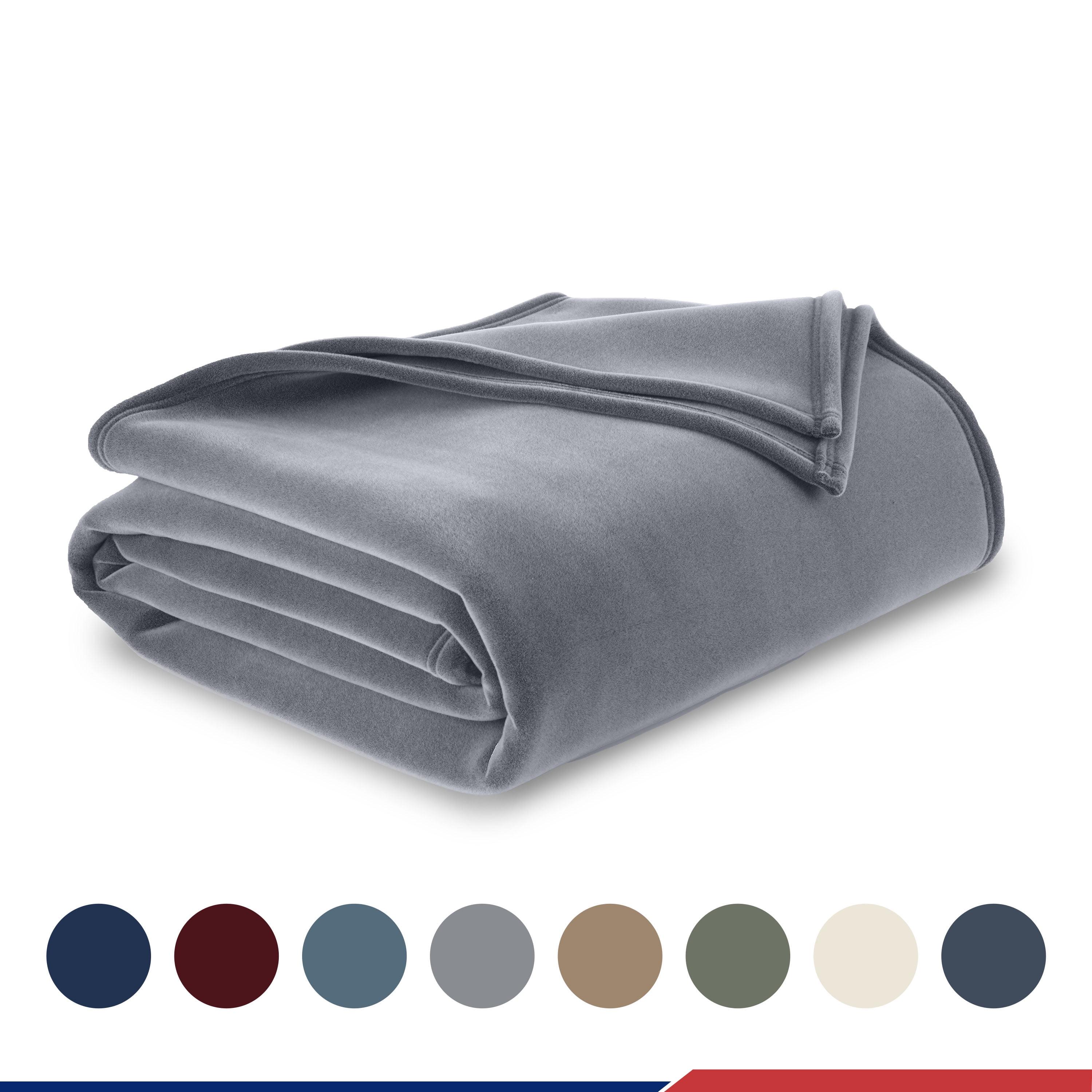 Vellux Throw Blanket, Original Blanket,  Snuggle-Ready,  Durable Machine Washable Pet Friendly, All-Season Comfort, Layering Bed Sofa Blanket, Blanket for Bed, Cozy Throw Blanket