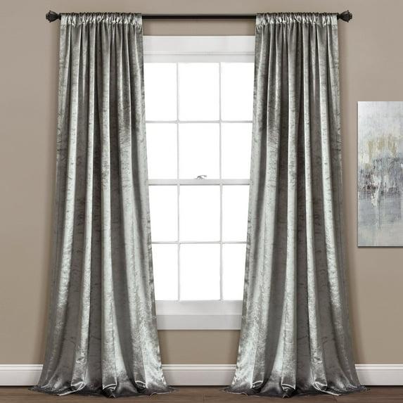 Lush Decor Polyester Semi Sheer Curtain Pair (Set of 2)