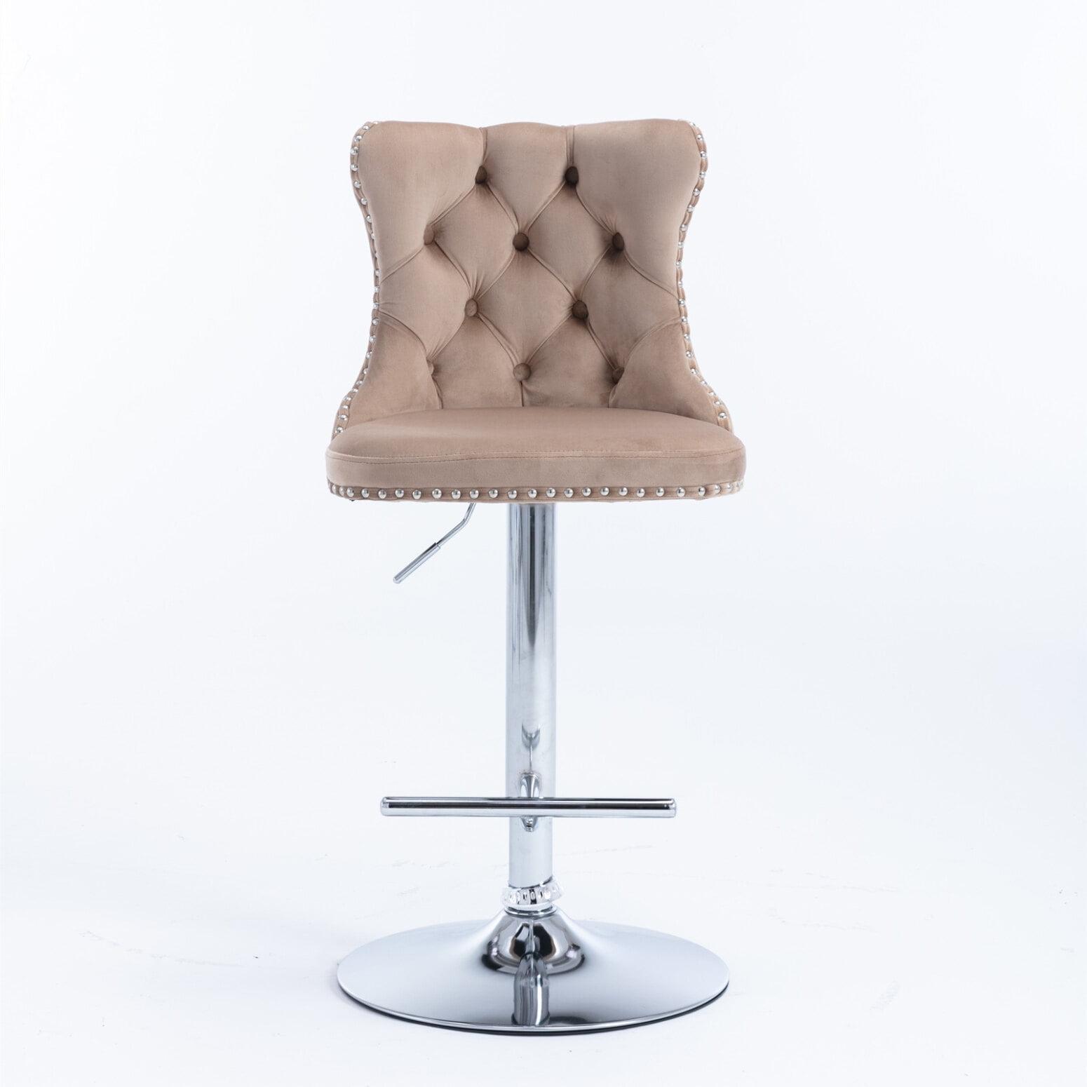 Julias Swivel Upholstered Adjustable Height Counter Stool (Set of 2)