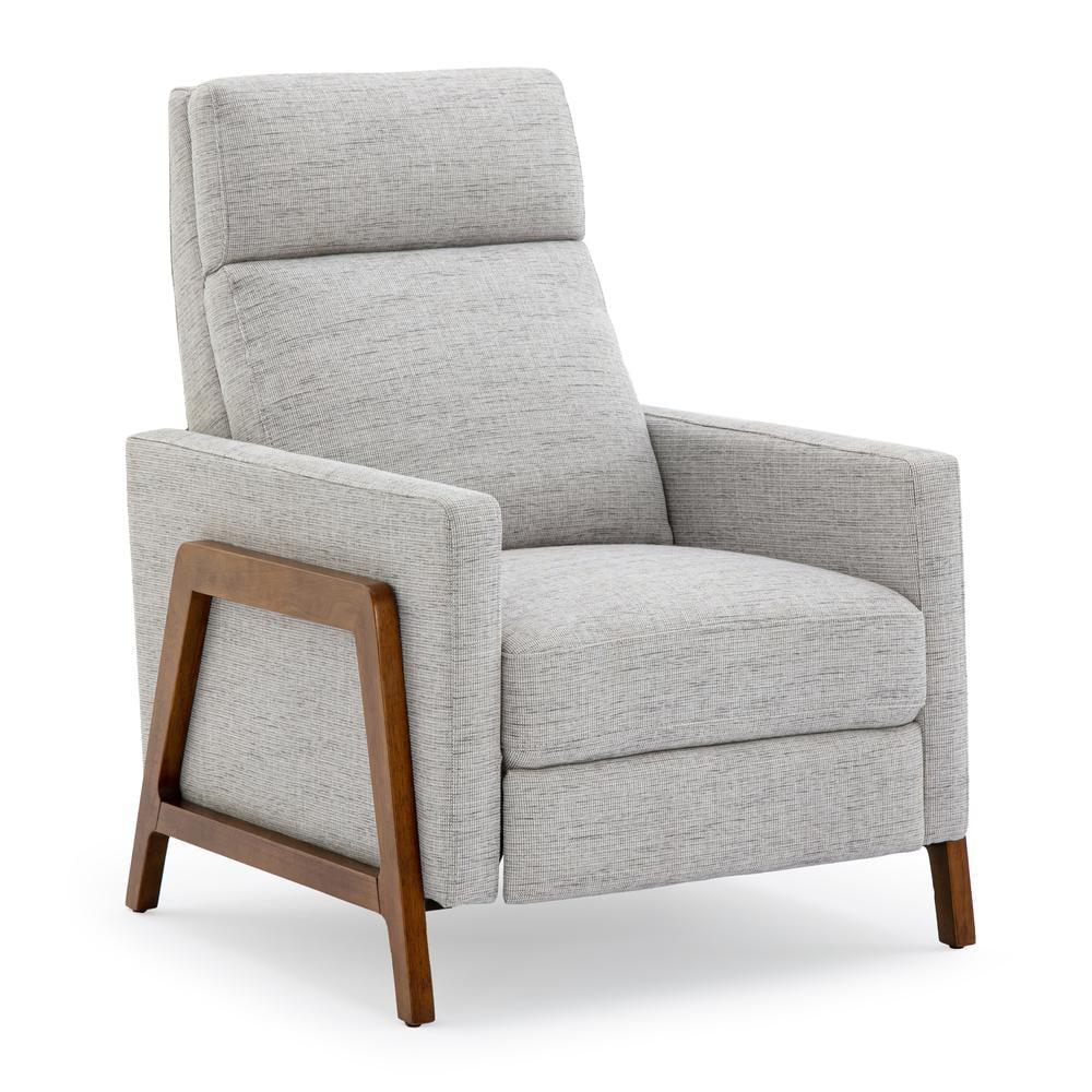 Veneto Sea Oat Performance Fabric Mid-Century Modern Recliner