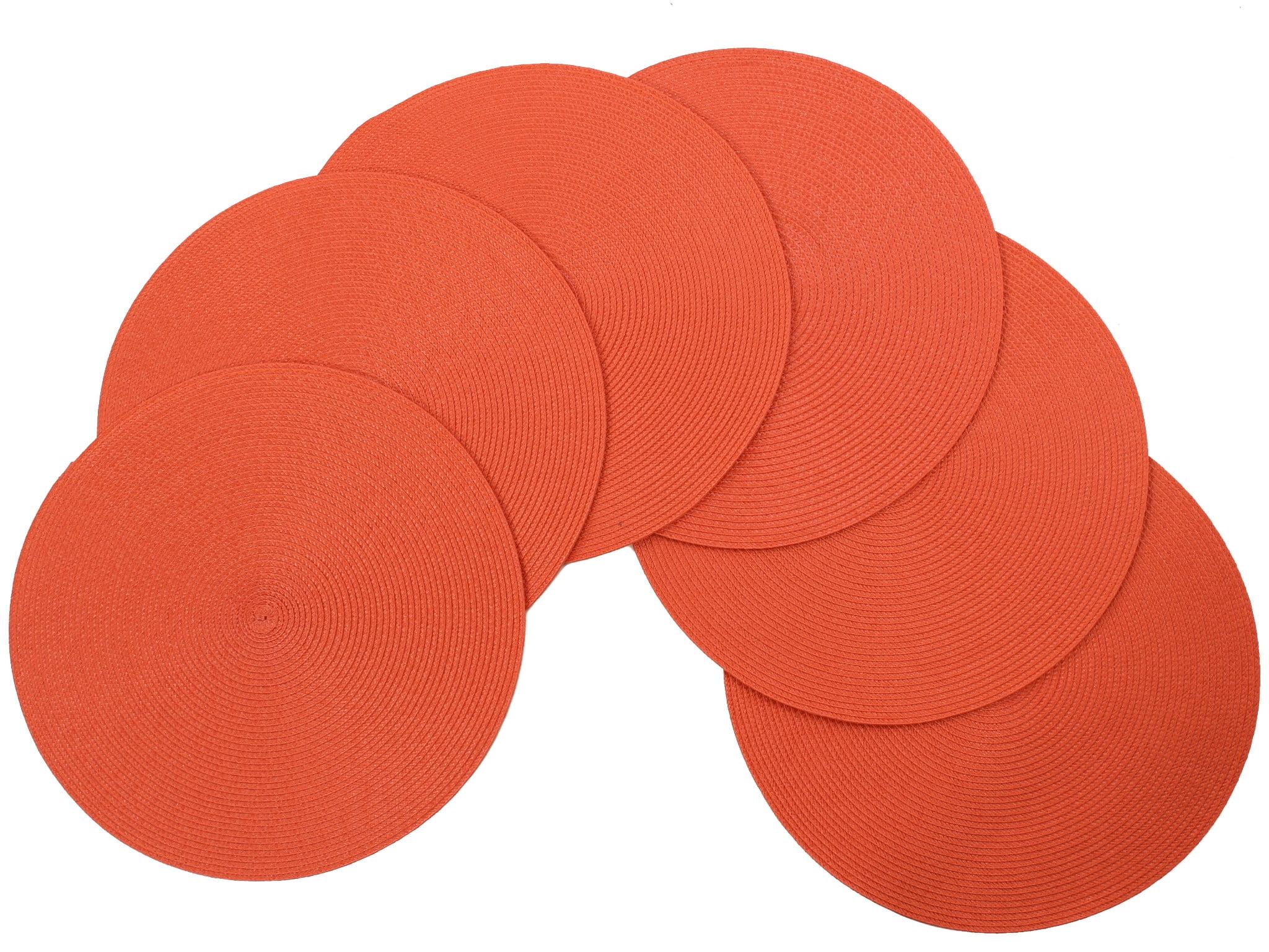 Marun Polypropylene Round Placemat And Coaster Set (Set of 6)