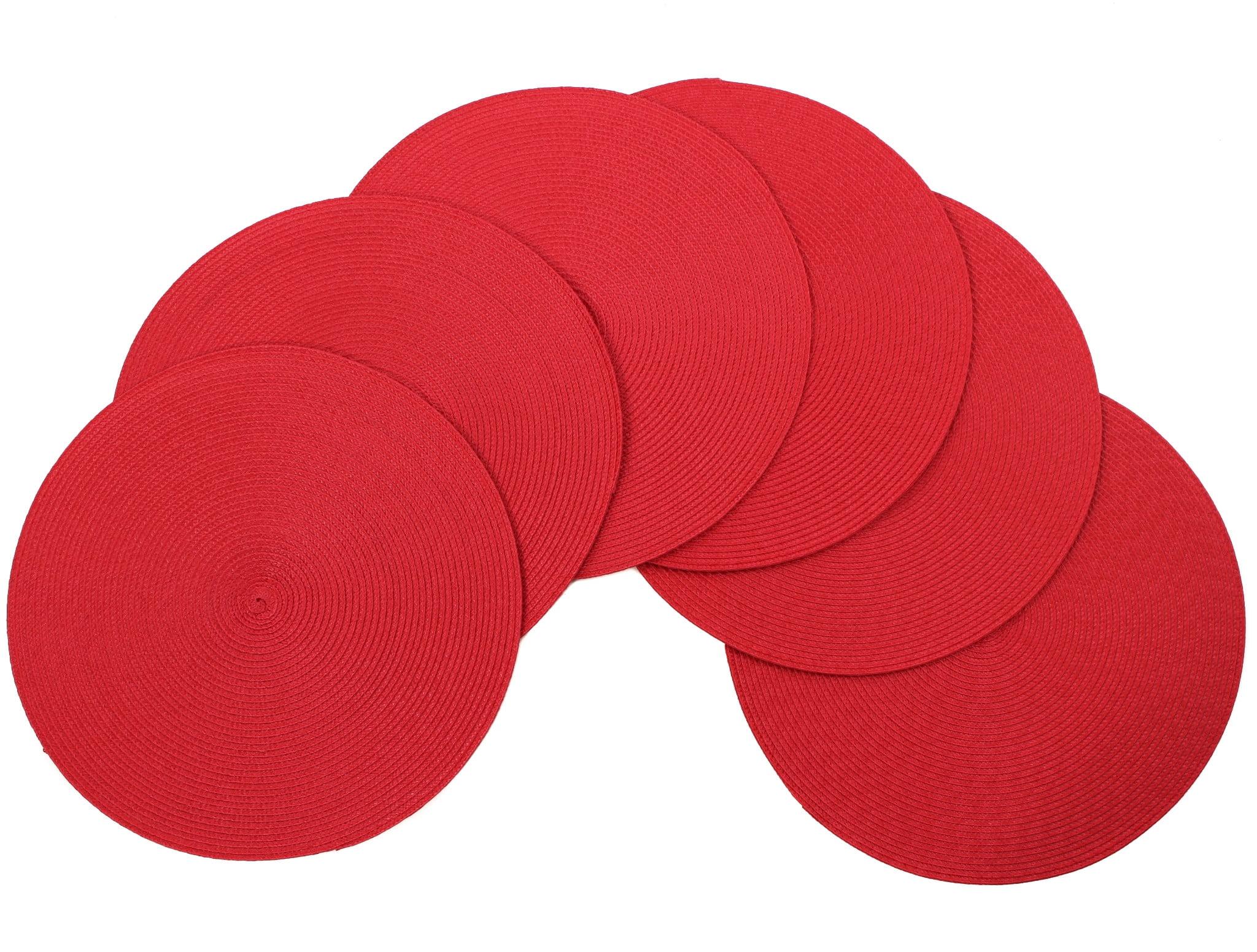 Marun Polypropylene Round Placemat And Coaster Set