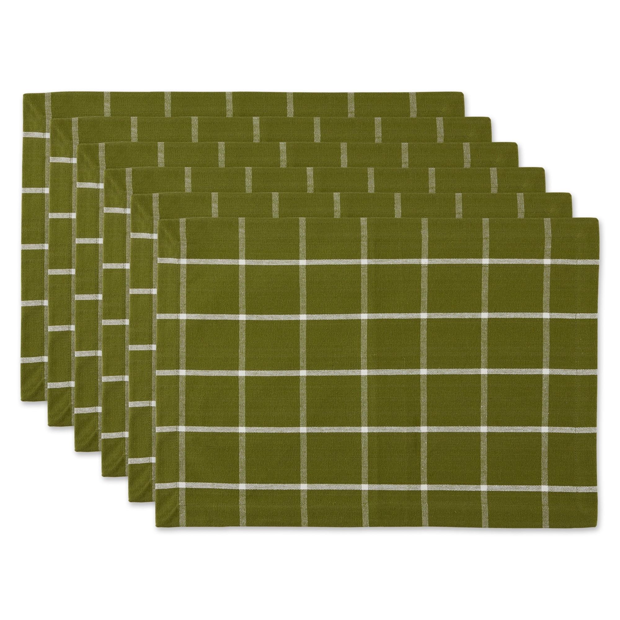 Ventana Green Check Placemat (Set of 6)