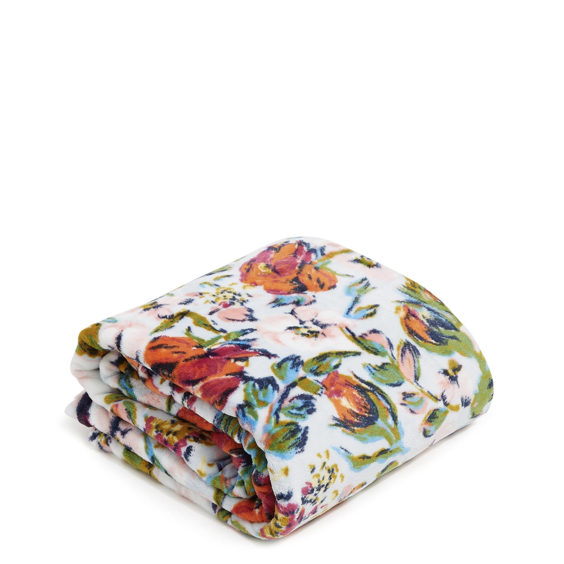Sea Air Floral Fleece Weighted 50" x 80" Throw Blanket