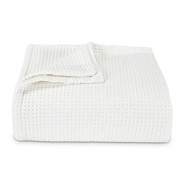 Vera Wang Vera Wang Waffleweave Cotton Blanket