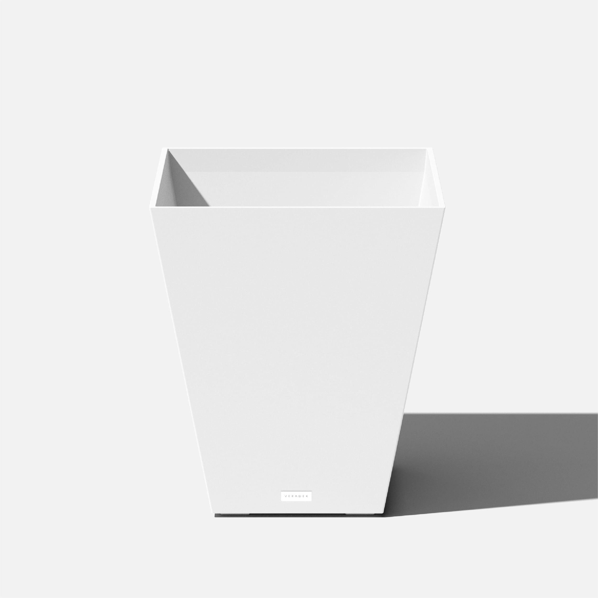 Nobleton Modern White Square Planter for Indoor & Outdoor