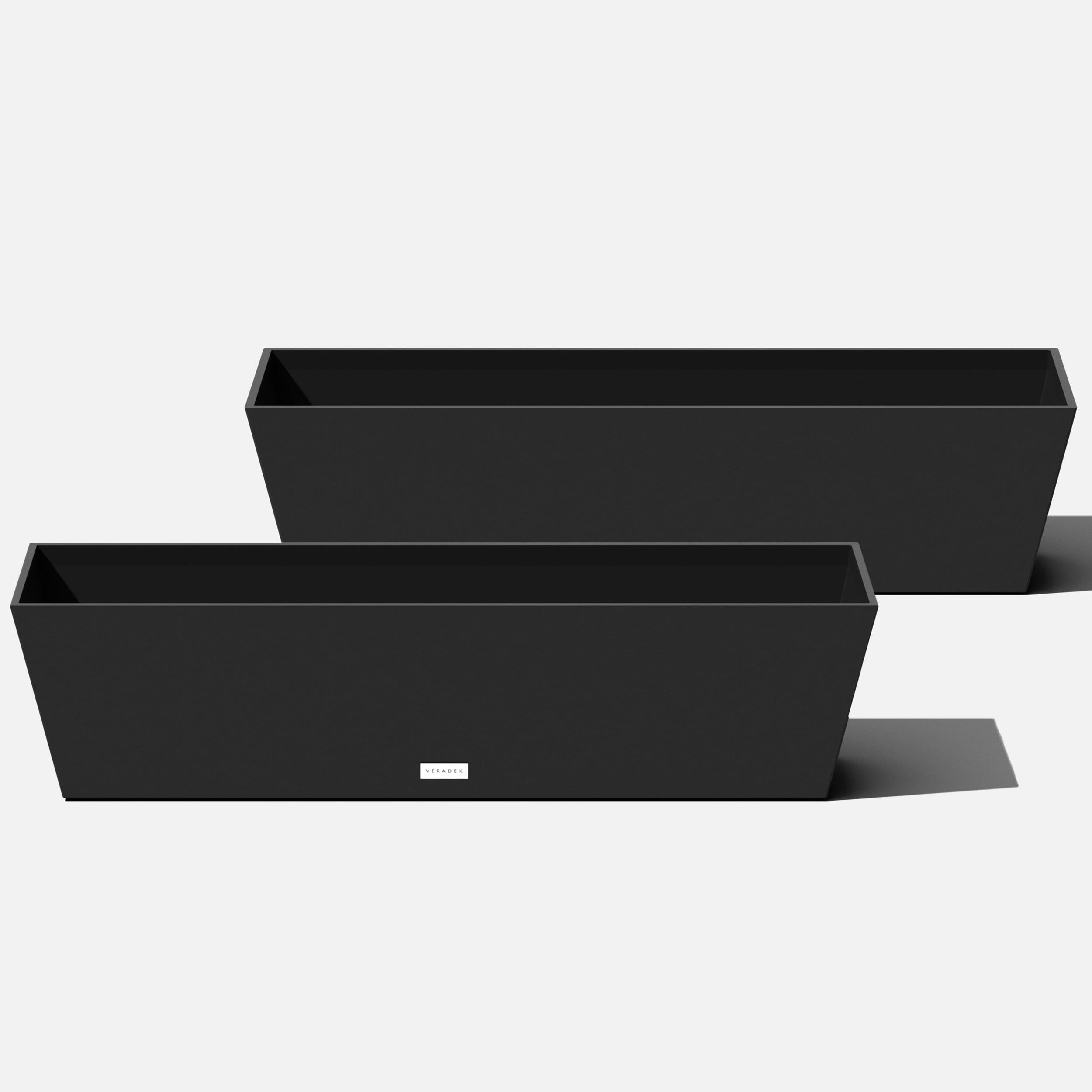 Veradek Pure Series Slate Finish 36" Window Box Planter