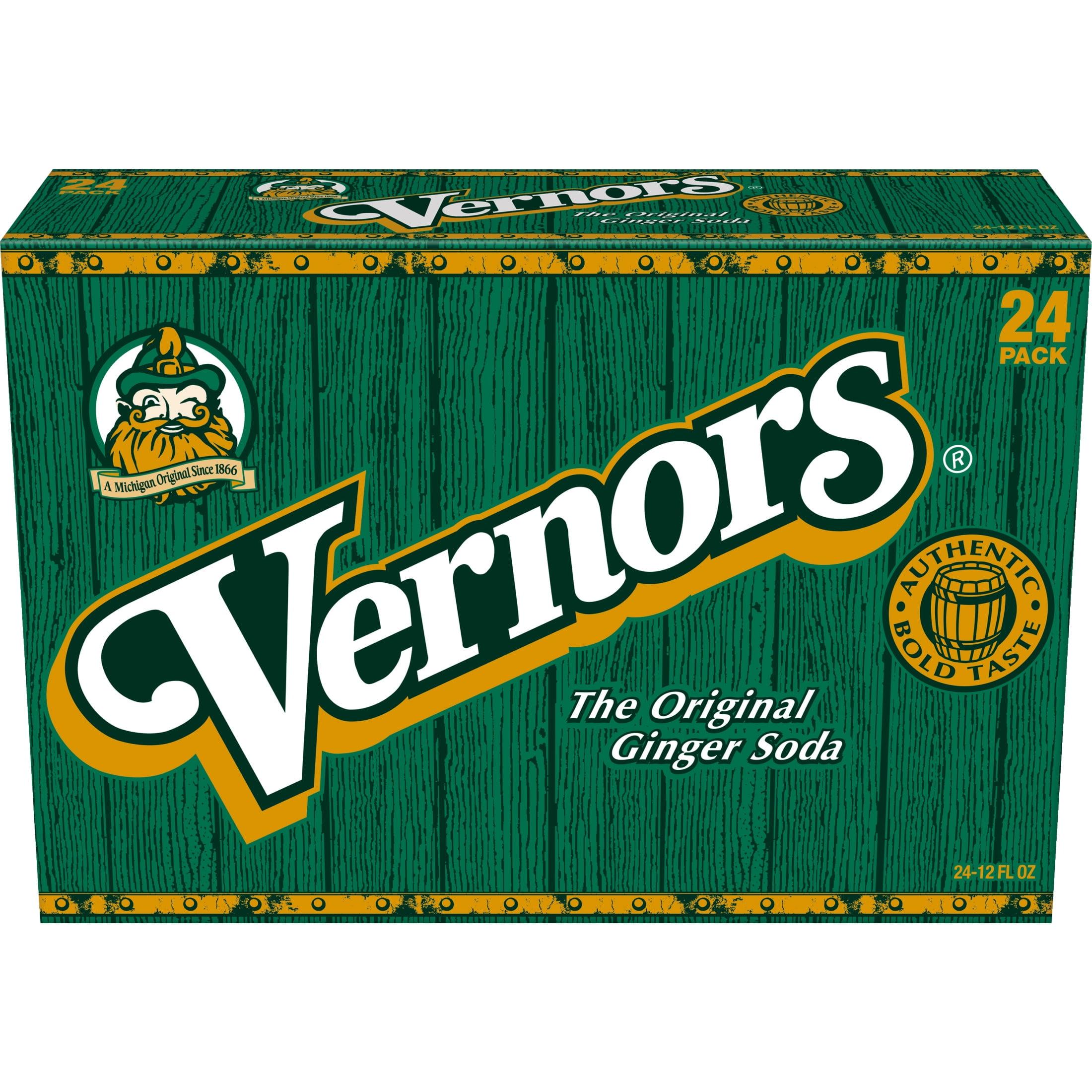 Vernors Ginger Ale Soda - 12 Fl Oz Can (Pack of 24)