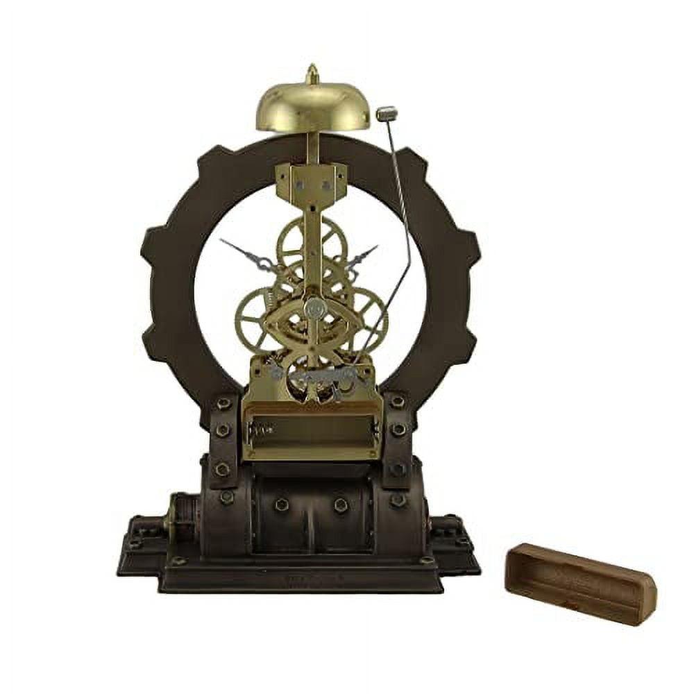 Veronese Design Time's Gate Metallized Steampunk Generator Desktop Striking Clock